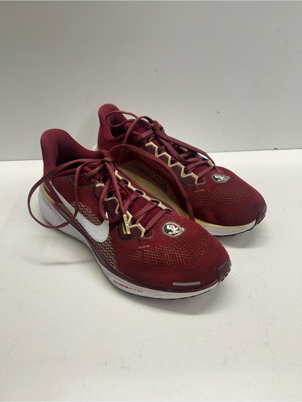 Nike Women's Maroon FSU Air Zoom Sneaker with White Swoosh Size 6‎